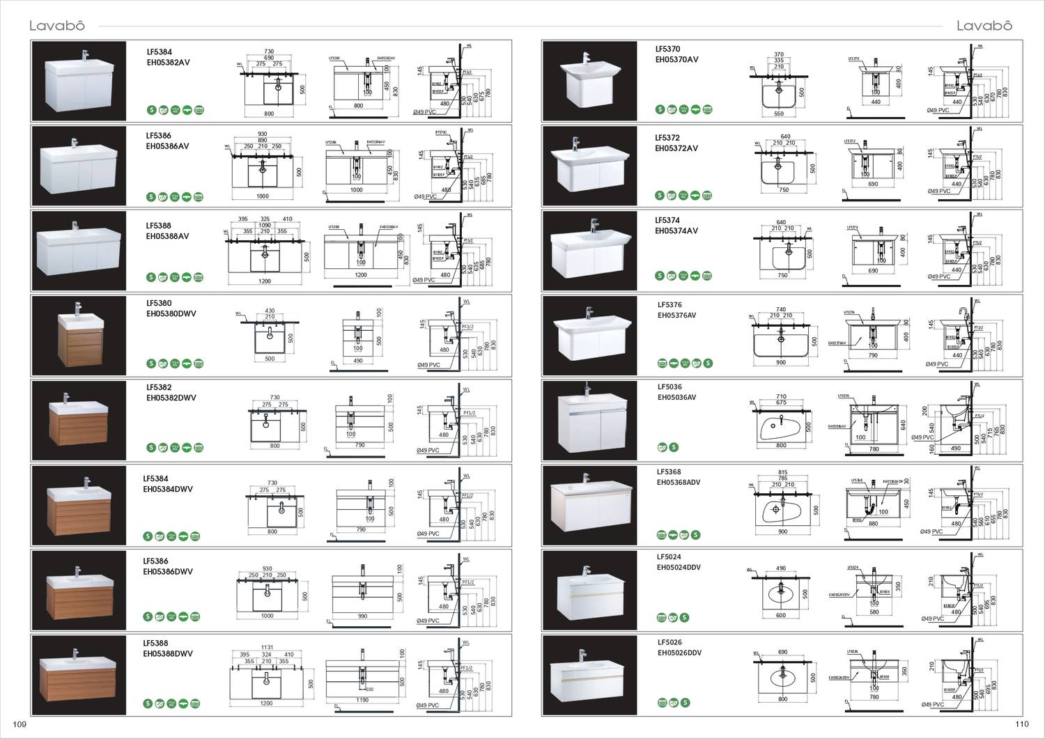 Thiết bị vệ sinh CAESAR Catalogue và Bảng giá mới nhất /Page 56
